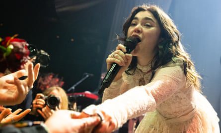 Abigail Morris of the Last Dinner Party performing at the Roundhouse, London, 1 February 2024