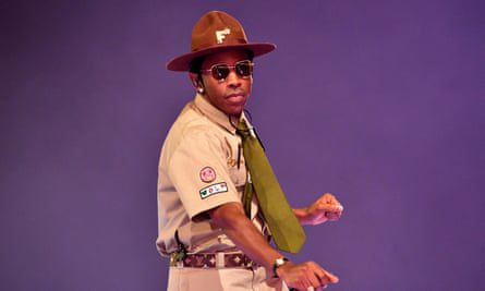 Tyler, the Creator performing at the Coachella festival.