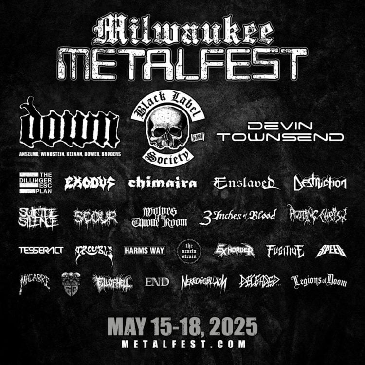 ROTTING CHRIST, CHIMAIRA, SCOUR, TESSERACT & EVIL DEAD Added To Milwaukee Metal Fest 2025