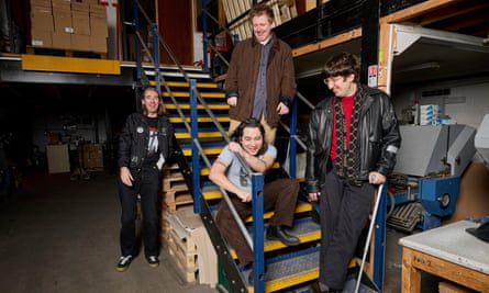 ‘I like writing lyrics that can be brutal’ … The Tubs at their rehearsal space