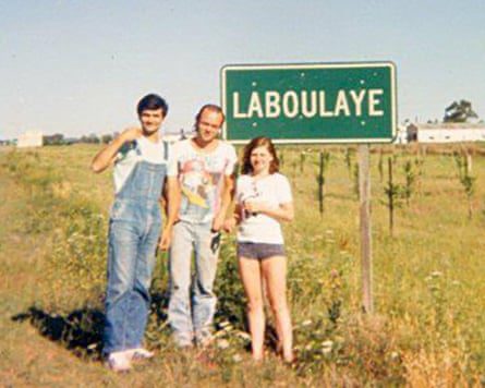 Beginnings … from left, Alejandro Sokol, Prodan and Stephanie Nuttal in 1981, on their way to Córdoba.