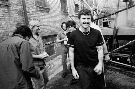 From left: Ambrose Kenny Smith, Cook Craig, Lucas Harwood, Mickey Cavs, Joey Walker and Stu Mackenzie at Lukiškiu prison.