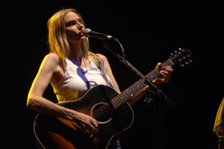 Aimee Mann on guitar