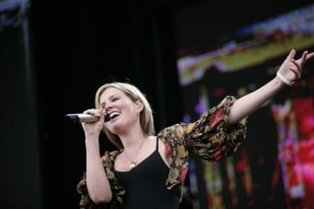 Dido performs at the Live 8 concert in 2005.