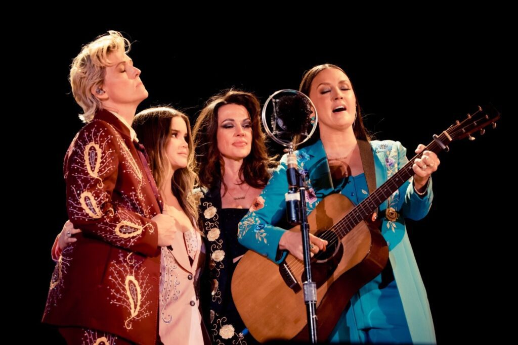 The Highwomen — Brandi Carlile, Maren Morris, Amanda Shires, and Natalie Hemby — perform at the Gorge in Washington in May 2026.